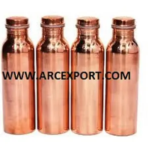 Copper Shiny Polished With Lacquer <b>Bottle</b> Copper Metal Luxury Standard Fancy <b>Bottle</b> for Home Tableware Accessories at Low Price - Product Image 1