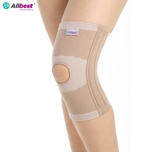 Custom Logo Adult Open Compression <b>Knee</b> <b>Support</b> with Patella Protection Cotton Nylon Polyester; for Elbow & <b>Knee</b> Pads - Product Image 3
