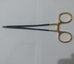 PORTE-AIGUILLES CARDIOVASCULAIRE DEBAKEY TC 20 CM POIGNÉE OR AVEC DES INSTRUMENTS CHIRURGICAUX EN CARBURE DE TUNGSTÈNE - Product Image 2