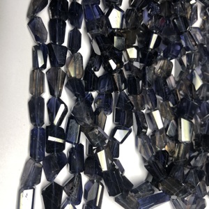 8mm 10mm 12mm Natural <b>Blue</b> Iolite Stone Faceted Tumble Gemstone <b>Beads</b> at Wholesale Factory Price From Manufacturer Suppliers - Product Image 1