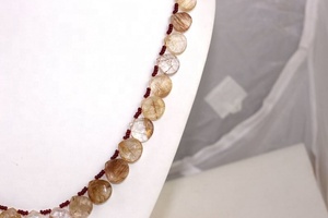 Quartz rutile en cuivre naturel à facettes en forme de coeur Briolette de qualité supérieure 1 brin faisant des perles de bijoux faites à la main - Product Image 6