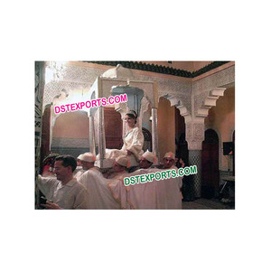 Modern Moroccan and Asian Wedding <b>Doli</b> Palki Metal Decoration with Customized Design for Bride Events - Product Image 1