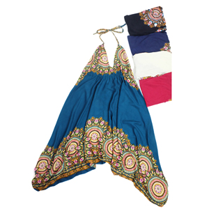 Traje de baño de pierna ancha para mujer, mono Batik de verano - Product Image 5