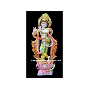 Krishna Statue Makrana Marble - Product Image 1