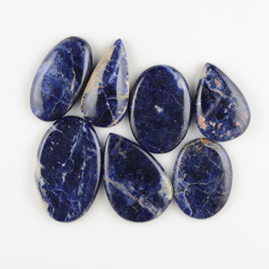 อัญมณีสีฟ้า Sodalite Cabochon อัญมณีหลวม - Product Image 2