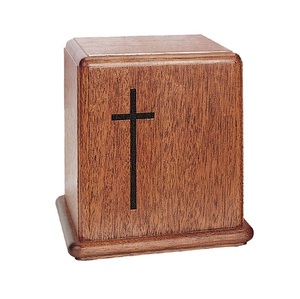 Designer personnalisé vente en gros fait à la main classique unique impression de logo personnalisé en bois pattes d'animaux urnes funéraires - Product Image 3