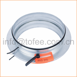 Galvanized steel air volume control <strong>iris</strong> <strong>damper</strong> hvac <strong>iris</strong> <strong>damper</strong> full sizes 80mm 800mm from china supplier - Product Image 3