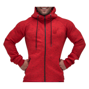 Sweat à capuche de gymnastique à fermeture éclair intégrale pour hommes Superior Fit Modern Design Activewear Custom Comfortable for Spring Season Plain Dyed Technics - Product Image 1