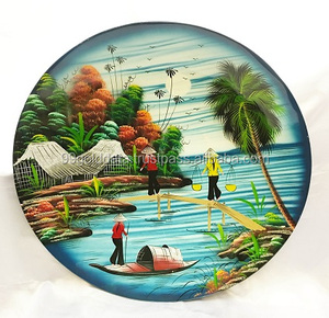 Lacado PICASSO Platos/Platos Decorativos lacados (Sandy 0084587176063 WS) 99 Datos Dorados - Product Image 6