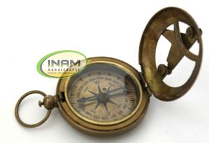 Único náutico hermoso y diseñador decorativo hecho a mano latón reloj de sol brújula - Product Image 2