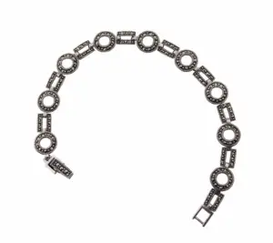 优质天然宝石925纯银马卡西特手链为女性手工饰品供应商批发