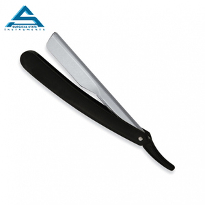 Maquinilla de afeitar plegable de acero inoxidable, maquinilla de afeitar recta con cuchilla - Product Image 1