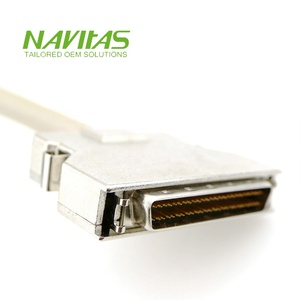 Assemblage de câble de connecteur SCSI personnalisé Hirose DF11 2mm pas 50 broches - Product Image 2