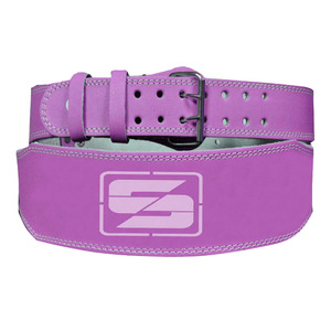 Saar Industrie unisex cowhide, เข็มขัดฝึกหนักกันลื่นหัวเข็มขัดปรับได้สำหรับยกน้ำหนักเพาะกายโลโก้ที่กำหนดเอง - Product Image 5