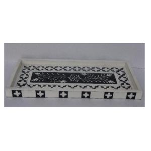 Xương Inlay Khay Thiết Kế Hoa Mẫu Màu Sắc Kích Thước Có Thể Được Tùy Chỉnh Xương Inlay Phục Vụ Khay Ấn Độ Xương Khay - Product Image 5