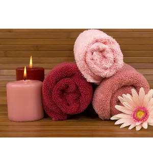 Ensembles de serviettes de bain de couleur unie Serviette de bain en coton de qualité supérieure Ensemble de serviettes de bain tissées OEM 100% au meilleur prix Fabricant en Inde - Product Image 1