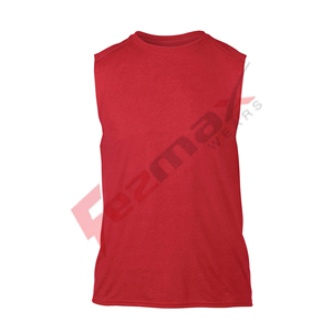 Camiseta sin mangas de algodón 100% personalizada de nueva moda para hombre, tejido de punto transpirable de talla grande - Product Image 1