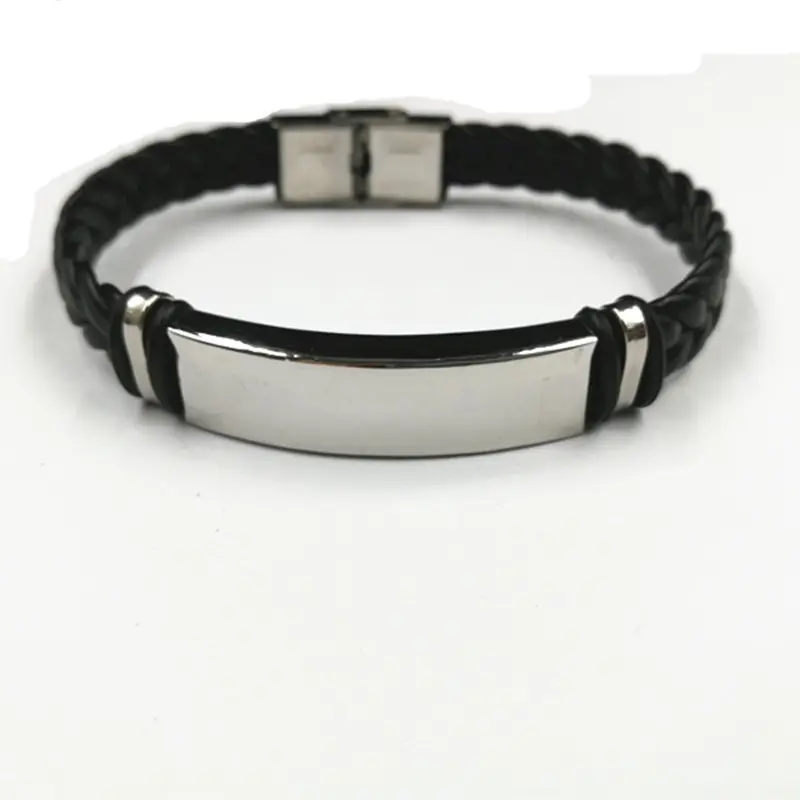 Pulseira de couro para meninos e meninas, pulseira de couro da verdade de aço inoxidável preço de fábrica direta