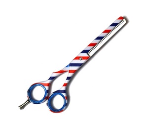 กรรไกรตัดผมใบมีดสแตนเลสพร้อมสกรูปรับได้สำหรับร้านเสริมสวย - Product Image 4