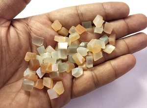 Piedra lunar multicolor natural, forma irregular, sin tratar, piedras preciosas sueltas en bruto, joyería, Piedra en bruto, suministros para hacer joyas - Product Image 3