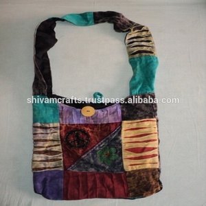 Cotton Hippie Nepali <b>Patchwork</b> Shoulder <b>Bags</b> - Product Image 5
