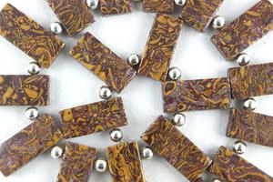 Perles de pierres précieuses de jaspe Mariyam naturel en forme de rectangle lisse jaune pour la fabrication de bijoux faits à la main vente en gros - Product Image 2