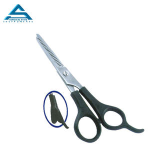 Ciseaux de salon de coiffure en acier inoxydable japonais J2 réglables personnalisés poignée en acier inoxydable ciseaux de coiffeur à lame incurvée tranchante - Product Image 6