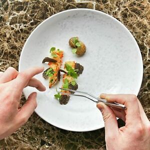 Pinces de précision en acier inoxydable de qualité industrielle et bricolage Pince à épiler culinaire avec pointe fine dentelée Finition résistante à la corrosion - Product Image 6