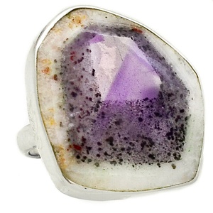 Bague en argent sterling 925 pour anniversaire de mariage, bijou en auralite naturelle unisexe vintage - Product Image 1
