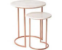 Table d'appoint ronde gigogne en bois