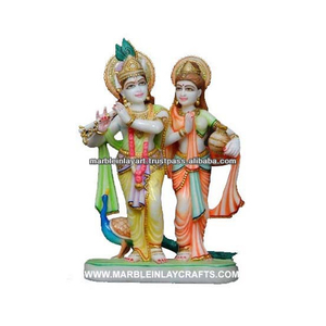 Lord Marble Radha Krishna Statue - Product Image 1