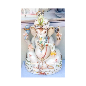 Statues décoratives Ganesha en marbre pour l'intérieur - Product Image 1