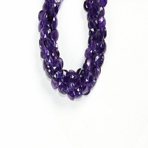 Pierre d'améthyste violette naturelle à facettes en forme de pièce de monnaie, perles de Briolette de qualité incroyable, fabrication de bijoux faits à la main en gros - Product Image 6