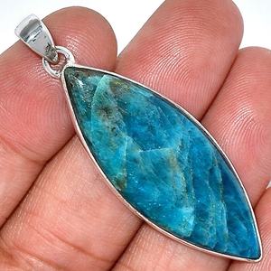 Coollest 925 plata esterlina Océano Azul Larimar piedra preciosa colgante joyería para proveedor mayorista ODM OEM joyería - Product Image 1