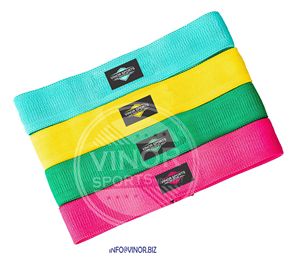 Bandas de resistencia de cadera de Yoga de algodón de primera calidad tela elástica ajustable para equipo de entrenamiento de fuerza de velocidad - Product Image 1