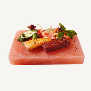 Bloc de sel de l'Himalaya pour la cuisson et le service, plaque de sel rose naturel pour barbecue avec poignées - Product Image 1