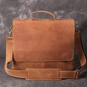 Fait main En Cuir Messenger 16 Pouces Mallette En Détresse Ordinateur Portable Sac À Bandoulière TSL-0032 - Product Image 1