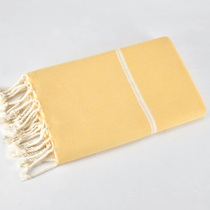 Thân Thiện Với Môi 100% Cotton Nhanh Chóng Khô Dệt Sọc Thổ Nhĩ Kỳ Tắm Bãi Biển Peshtemal Khăn Dùng Một Lần Với Tay Thắt Nút Tua - Product Image 3