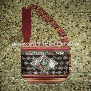 Bolsos de hombro de moda india, bolsos de hombro de retazos, bolso cruzado, bolso de hombro, bolsos de algodón, bolsos Boho con bordado de elefante - Product Image 4