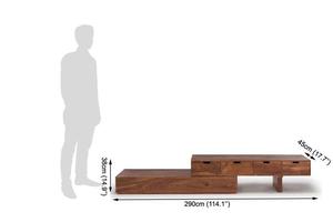 Muebles de lujo Diseño moderno Unidad de TV extensible de madera maciza, soporte de TV - Product Image 6