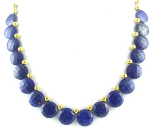 Belle pierre précieuse Lapis Lazuli naturelle bleue de qualité AAA perles Briolette en forme de pièce de monnaie à facettes pour les collections de bijoux faits à la main - Product Image 5