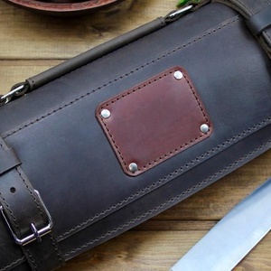 Rouleau de Couteau en cuir Haute Qualité Mallette à couteaux Couteau de Chef, Chef porter, Accessoires de Cuisine DPL-0001 - Product Image 1