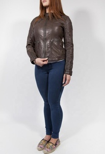 Artisan Crafted Veste en cuir en peau de mouton pour femmes Design unique Vente chaude Manteau d'hiver Zip Fit Nouveautés-Mode de plein air - Product Image 3