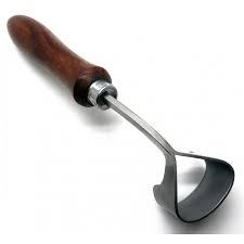 Couteau à sabot patrimoine suisse santé animale manche en bois couteau à sabot suisse ovale cheval bétail 8 "Mahersi - Product Image 6