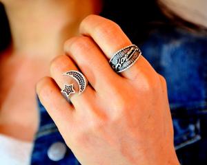 Leader turco Ataturk tacchino tribale sigillo <span class=keywords><strong>Mustafa</strong></span> Kemal firma oro rosa placcato taglio ovale anello in lega bohémien - Product Image 2