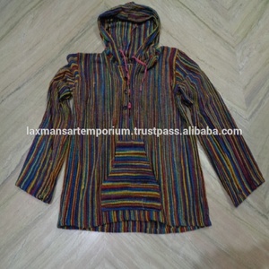 แฟชั่นฤดูหนาวอะคริลิคทําด้วยผ้าขนสัตว์หลายสีชนเผ่าอัซเทกพิมพ์แจ็คเก็ต/Hoodies พร้อมแขนยาวขายส่งจากอินเดีย - Product Image 4