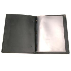 Cubierta de menú de cuero, suministros para restaurantes con múltiples hojas de plástico en el interior - Product Image 1