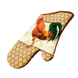 Proveedor indio elegante diseño impreso respetuoso con el medio ambiente multicolor algodón horno manopla para Cocina - Product Image 1
