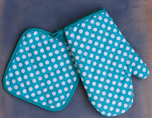 Impression de fleurs multicolores Bonne qualité Meilleur gant de four pour four Gant de four direct en fournisseur indien - Product Image 2