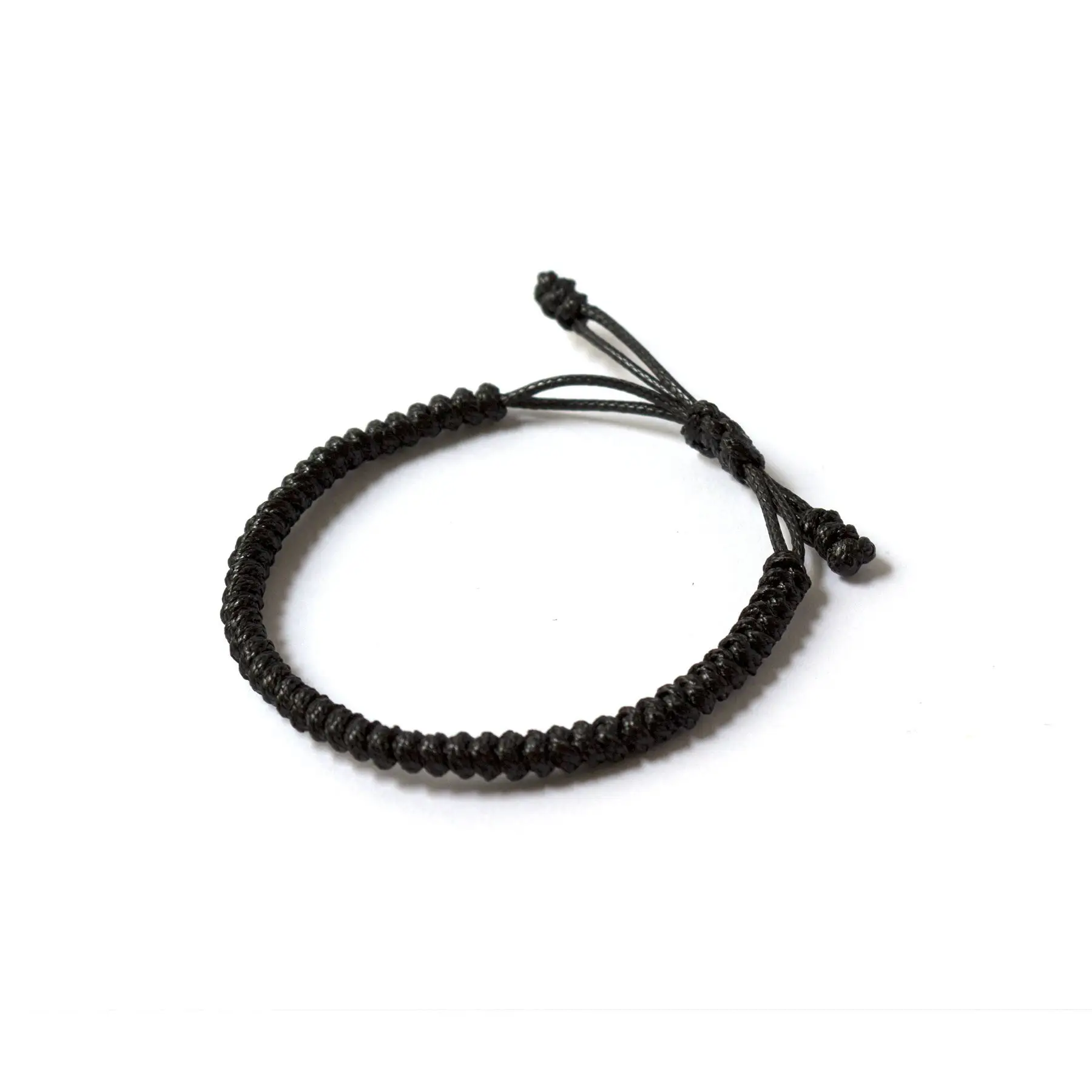Black Lucky knot bracelet Rope bracelet